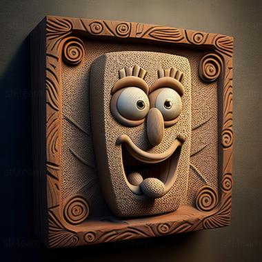 3D модель St Губка Боб из SpongeBob SquarePants Pants (STL)